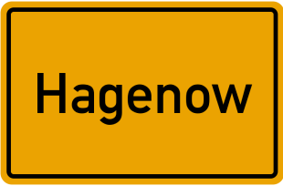 Ortsschild Hagenow.