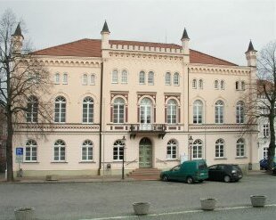 Sternberg in Mecklenburg-Vorpommern, das Rathaus.